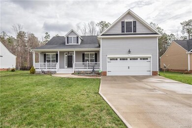 Double wide concrete driveway, walkway, front porc