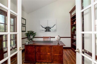 Office with french doors