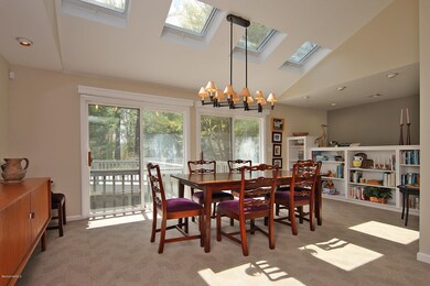 Dining with skylights