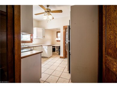 Looking into the kitchen