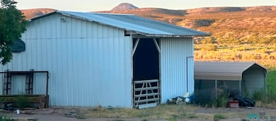 View of outdoor structure featuring a mountain view