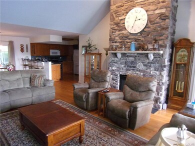 Living room with gas fireplace