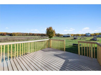 NEW deck off the back of the home overlooking the 