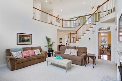 Great room opens to 2nd floor