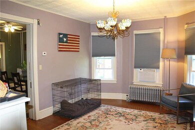 Den/office with pocket doors to dining room and li