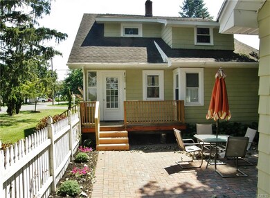 Unwind in this private rear patio enhanced with br