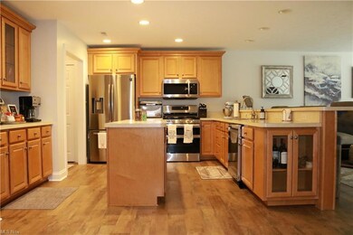 Spacious kitchen side view