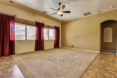 Carpeted living room