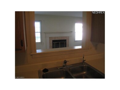 See through from the kitchen into the family room.