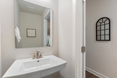 1/2 bath on first floor