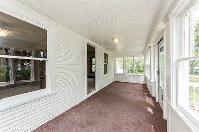 Enclosed front porch