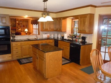 Dream kitchen!  Granite counter tops and sink, tra