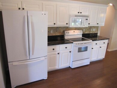 and smooth top range. Samsung French door fridge.