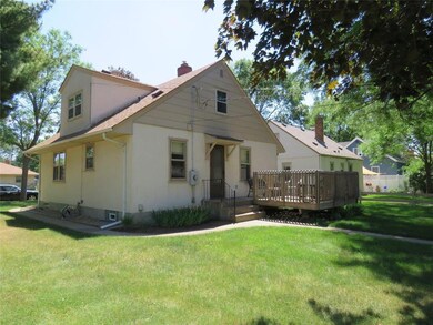 Back of home with 12x12 deck