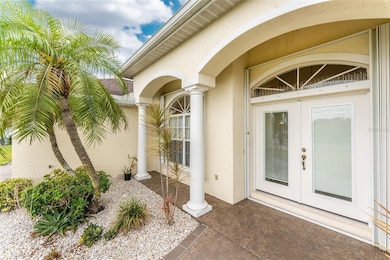 Come on in through the French doors!