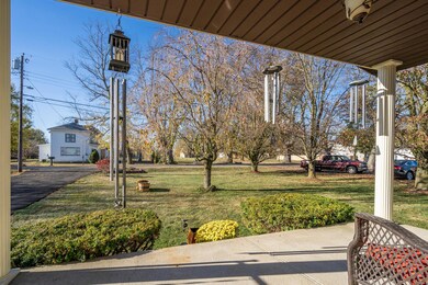 View from standing on the front porch