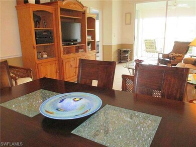 Dining/living area with entertainment center