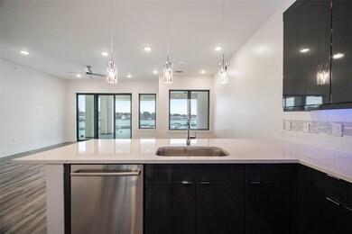 Modern Kitchen open to Living and Dining area with