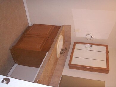 view of the updated vanity and remodeled bathroom 