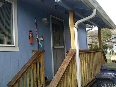 Back porch with steps on each side