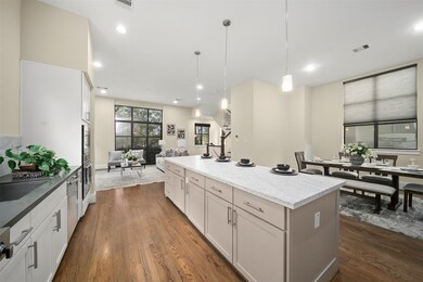 All wood floor throughout