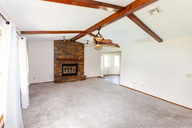 Great room fireplace.