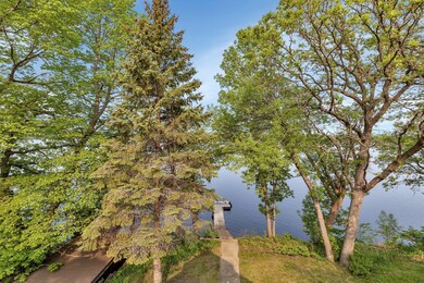 View of the lake from the deck