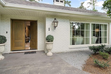 Beautiful solid wood front doors.