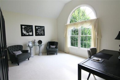 The living room provides a quiet escape.  A cathed
