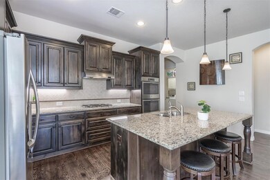 Gas cooktop and double oven