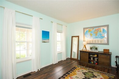 Main level office with French doors