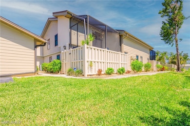 Lanai is enclosed by tall fencing and gate