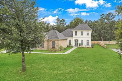 Aerial view, large front yard