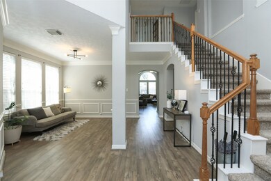 High ceilings in entryway.