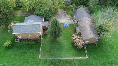 Overhead View of Exterior Buildings & Fence Line