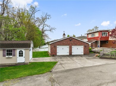 Integral Garage, Detached 3 Door Garage and Shed