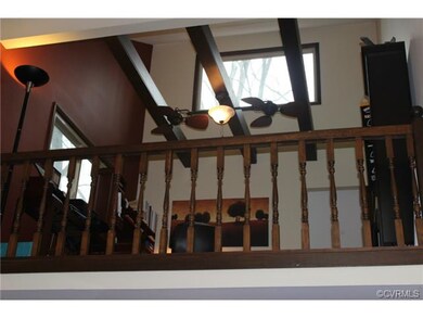 Loft being used as an office