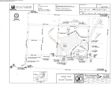 Short Plat illustration showing Lot 2 as the buildable lot and the 5.89 acre green space tract.
