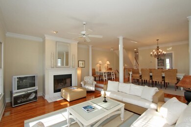 view of living and dining