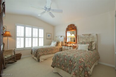 Guest Bedroom 2-twin beds, carpet, ceiling fan, an
