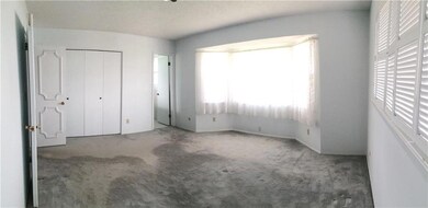 A spacious master features double door e