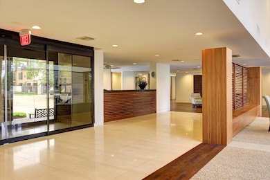 Modern and spacious lobby with polished tile floor