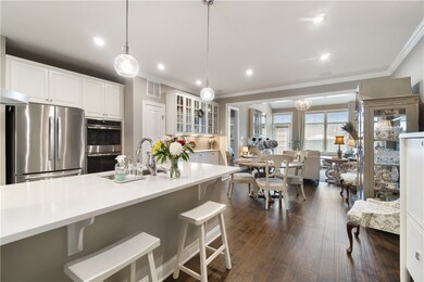 This is a great view looking into the kitchen, Din