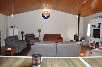 Living room from dining area