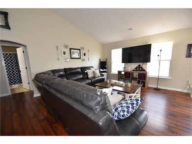 The hall bath visible in this photo has ceramic ti