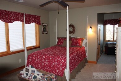 Bedroom: Upstairs bedroom has a walk-in closet and