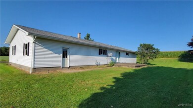 Rear view of home