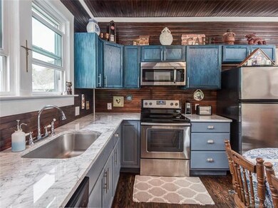 Remodeled kitchen w/marble counters