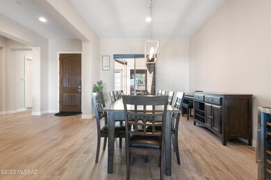Dining room, front door, hallway