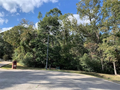 View of asphalt street featuring a wooded view